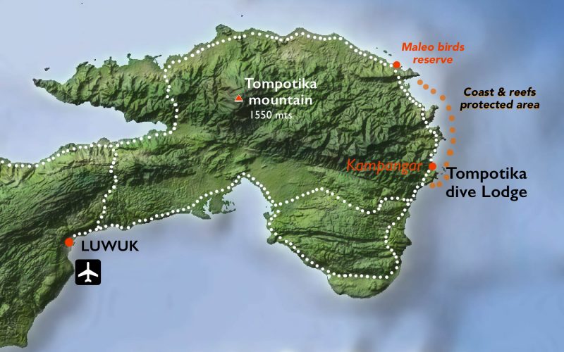 Map of Pulau Dua protected area